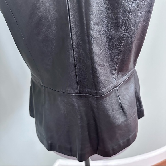 Vintage Margaret Godfrey black leather vest size 8 - Picture 8 of 10